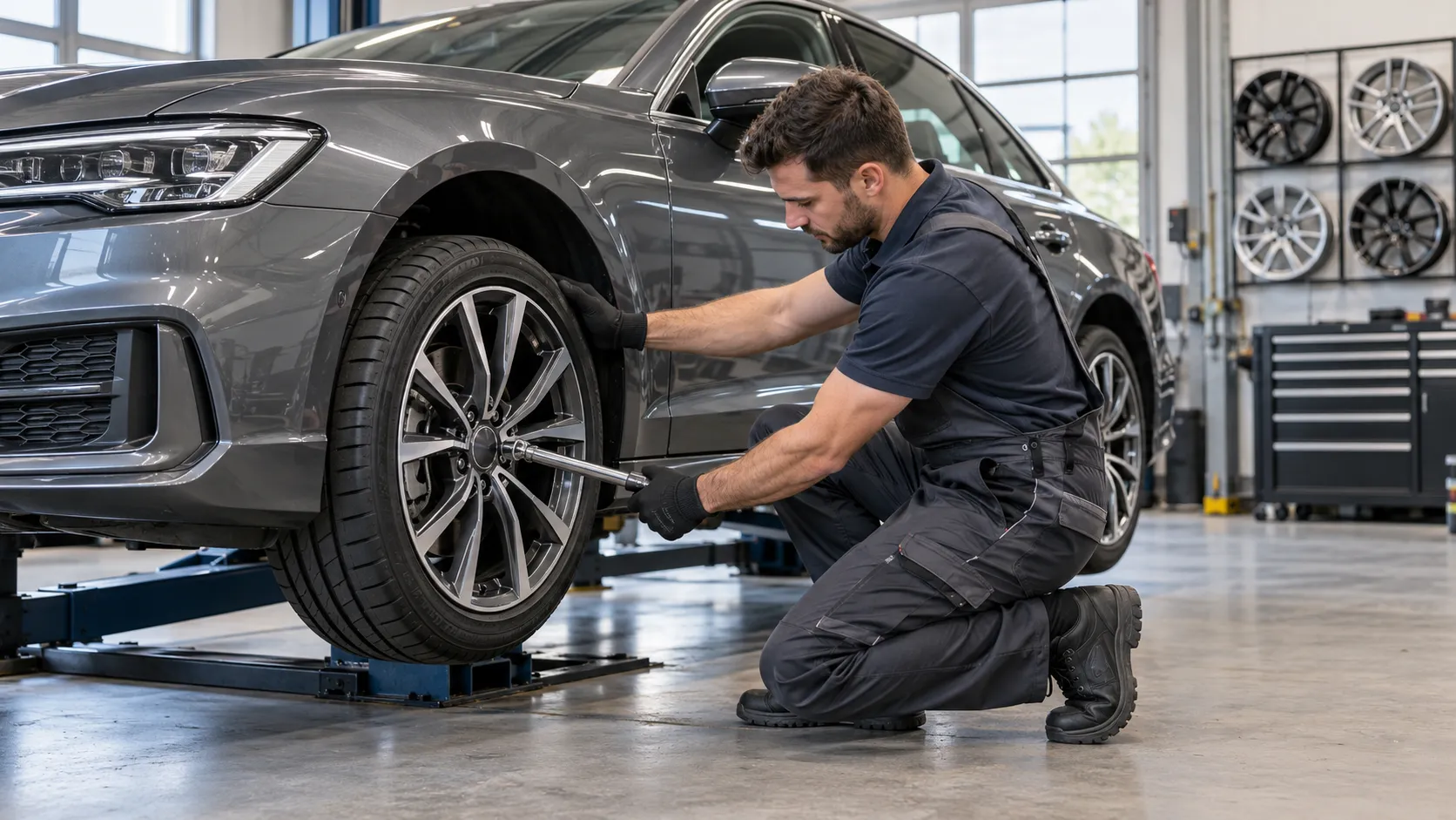 Modern car alloy wheel